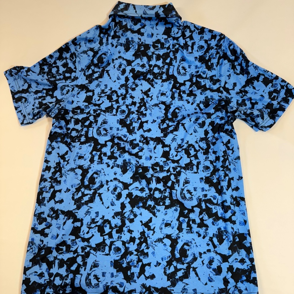 Bugatchi Blue Pattern Polo - image 3